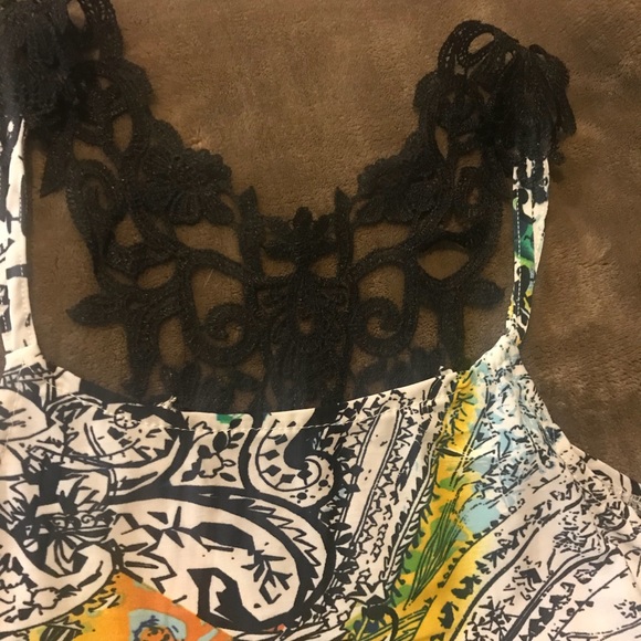 Ocean Blue laced sun dress - Picture 2 of 6